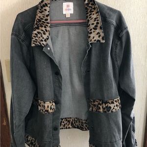 LuLaRoe “Kenny” denim jacket 3XL